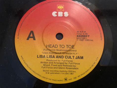 Lisa Lisa And Cult Jam Head To Toe 1987 Vinyl Discogs
