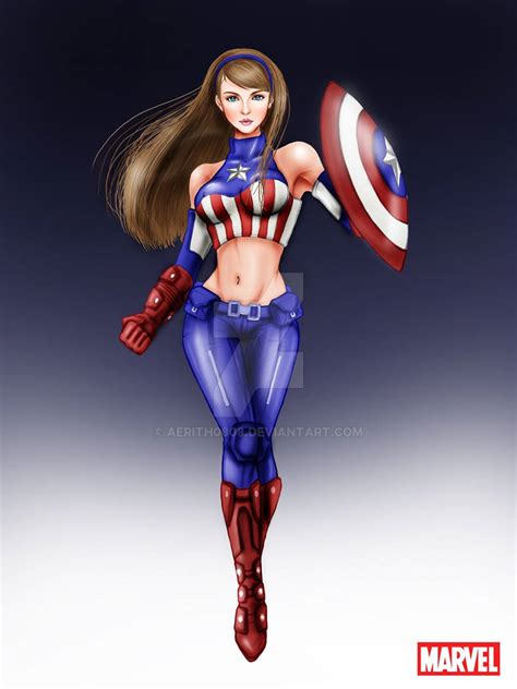 Avengers Captain America Female By Aerith0808 On Deviantart