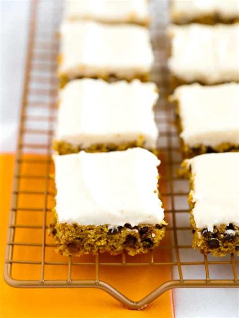 Pumpkin Bars With Cream Cheese Frosting Gluten Free