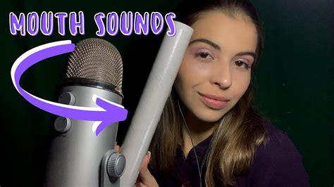 asmr sons de boca intensos com tubo cilindro youtube