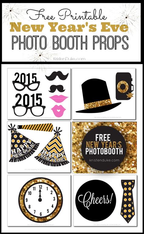 New Years Eve Photo Booth Props Printable Photo Booth Props For Your