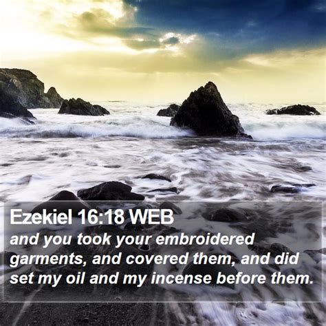 Ezekiel 1618 Web And You Took Your Embroidered Garments And
