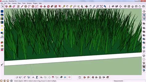 How To Create Realistic Grass In Sketchup Youtube