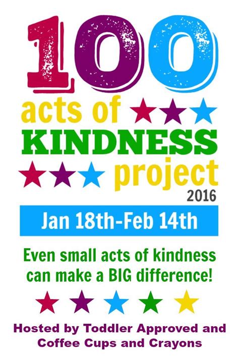 Join The 100 Acts Of Kindness Challenge Kindness Challenge Kindness