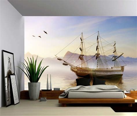 Ocean Wave Wall Mural Picture Sensations Fabric Wall Decals Large