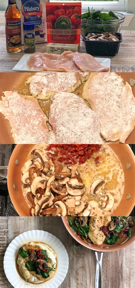 Sure, there's mushrooms and wine, but the real star here is prosciutto. Chicken Marsala Florentine | Recipe in 2020 | Yummy ...