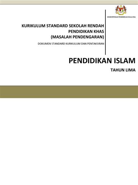 Perkongsian dokumen penjajaran kurikulum (dpk 2.0) mata pelajaran pendidikan islam dan bahasa arab tahun 2021 dengan segala hormatnya sa. Dskp Pendidikan Islam Tahun 5 Deaf