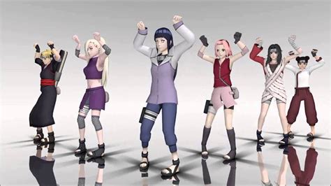 Mmd Naruto Girl Characters Ievan Remix Youtube