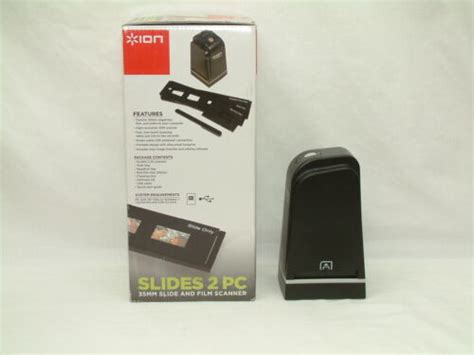 Ion Slides 2 Pc 35mm Film Slide Negative Scanner And Guide