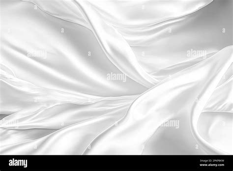 Silk White Cloth Background Texturesmooth Fabric Minima White