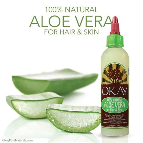 okay 100 natural aloe vera for hair and skin moisturizes dry hair great on dry scalp soothes