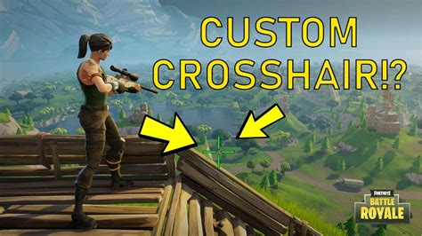 Custom Crosshair In Fortnite Battle Royale Youtube