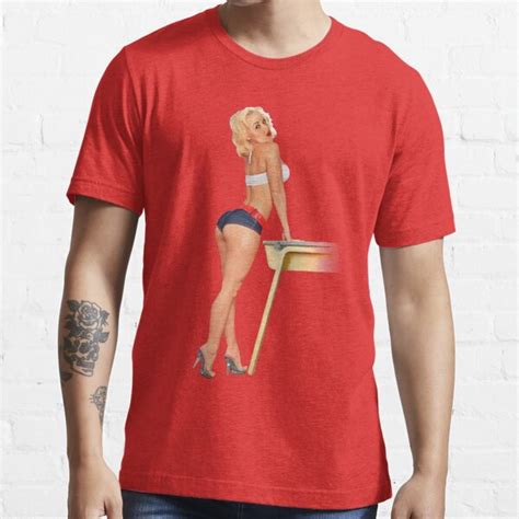 Pinup Girl T Shirt For Sale By SAUHER Redbubble Woman T Shirts