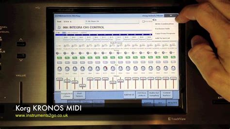 Korg Kronos Midi Control With Roland Integra 7 Youtube