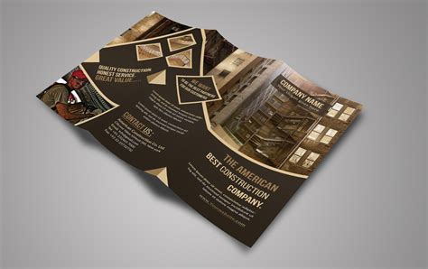 Construction Tri-Fold Brochure | Creative Brochure Templates ~ Creative ...