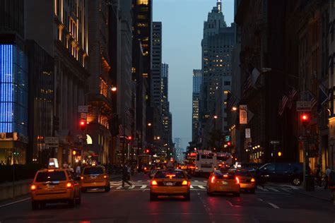 New York at Night. | Street view, City, Places