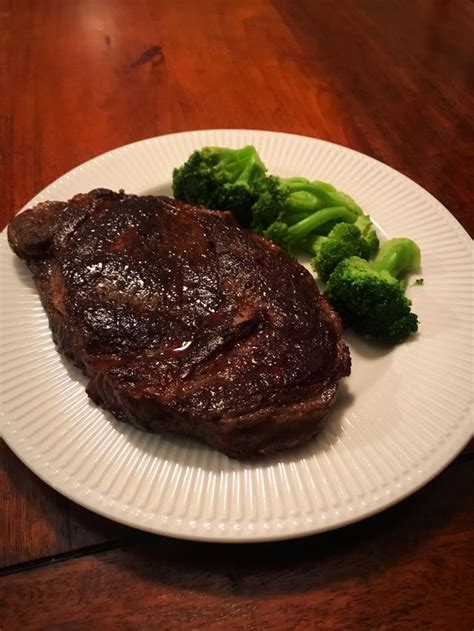 Black Angus Thick Ribeye 137 Degrees For 2 Hours 2 Minutes Per Side In Cast Iron Sousvide