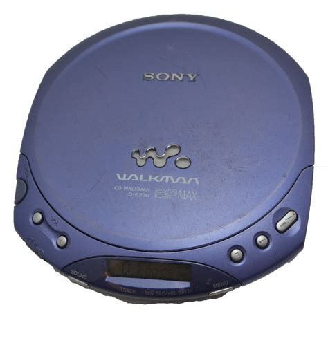 Sony Purpleblue Cd Walkman Player Espmax D E220