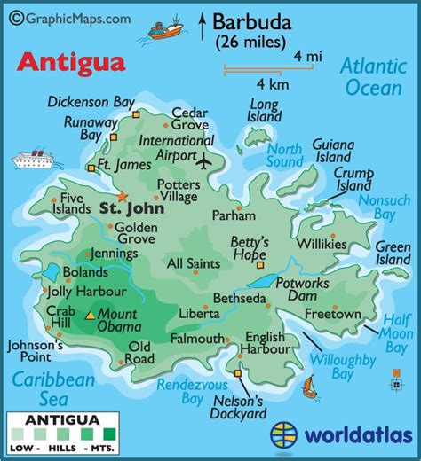 Antigua And Barbuda Maps And Facts Antigua Caribbean Travel Antigua And Barbuda