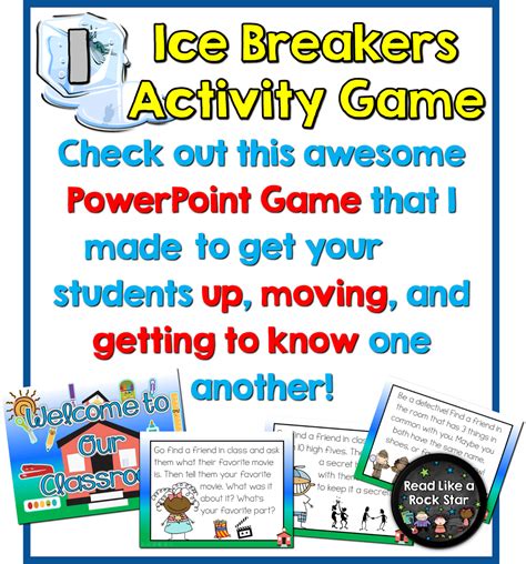 Read Like A Rock Star 5 Fun Ice Breaker Activities For The First Day