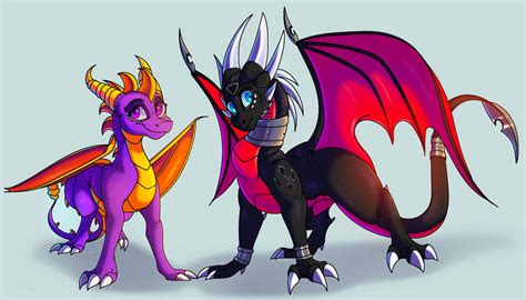 Spyro And Cynder Genderbend By Plaguedogs123 On Deviantart