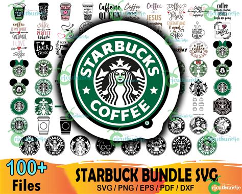 100 Starbuck Bundle Svg Starbucks Svg Starbucks Logo Svg Bundle88