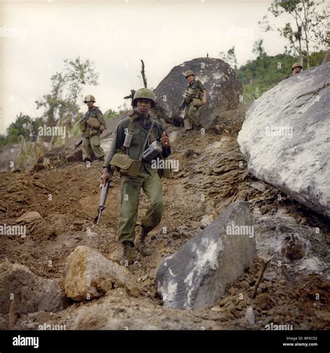 Members Of B Troop 1st Squadron 9th Cavalry On Patrol During The