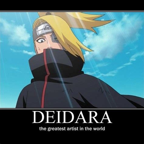 Deidara Naruto Funny Anime English Great Artists