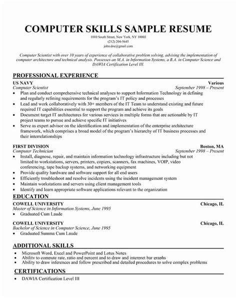 Skills Based Resume Template Free Hot Sex Picture