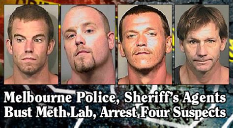 Police Sheriff Bust Melbourne Meth Lab Arrest Four Space Coast Daily