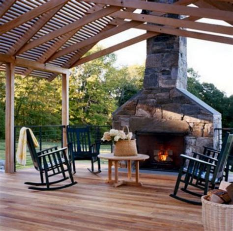 Outdoor Fireplace For Deck Outdoor Furniture Design And