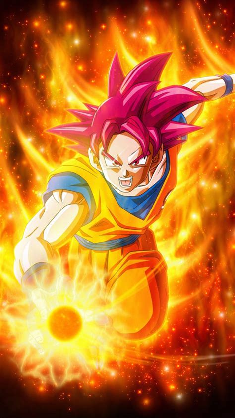 Super Saiyan God In Dragon Ball Super 4k Ultra Hd Mobile Wallpaper