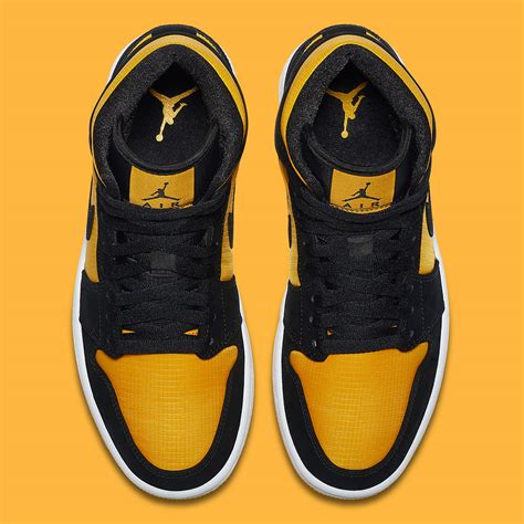 Nike air is embedded in the midsole, and a black rubber. Jordan 1 Mid University Gold CD6759 007 Release Info ...