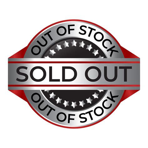 Glossy Sold Out Stamp Sold Out Sign Sold Out Rubber Stamp Emblem