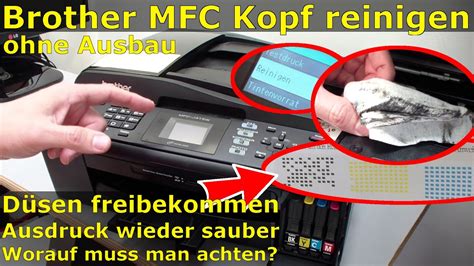 This reliable machine will ensure workflow is seamless and, with a low total cost of ownership, it positively. Brother MFC Druckkopf reinigen ohne Ausbau - Ausdruck ist streifig - YouTube