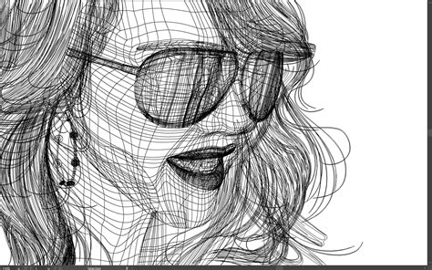 gradient mesh portraits on behance