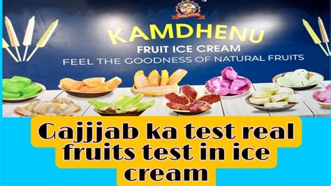 Kamdhenu Fruit Ice Cream Real Fruits Ice Cream Surat Food