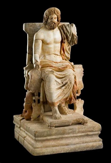 Statuette Of Asklepios Enthroned Greek Art Art Sculpture Art