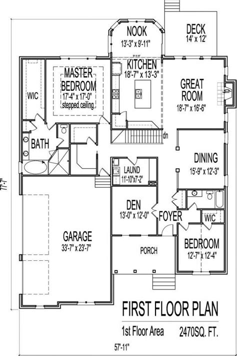 New One Story Ranch House Plans Basement Home Jhmrad 174728