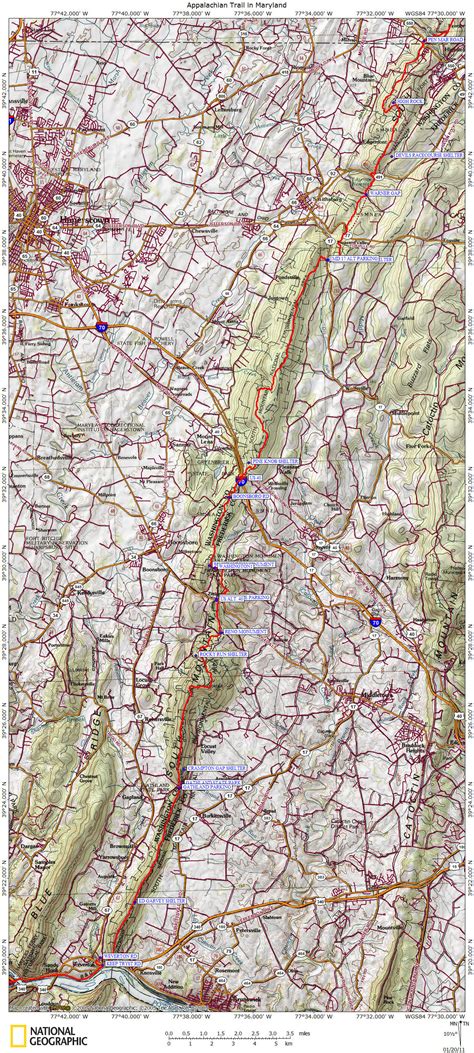 I 70 Map With Mile Markers Maryland