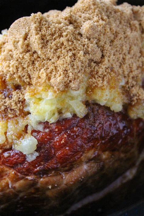 One iconic staple of the holiday season? Crock Pot Brown Sugar Pineapple Ham | Recipe | Honey baked ...