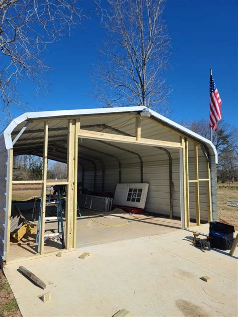 How To Turn A Carport Into An Enclosed Garage Carport Enclosures