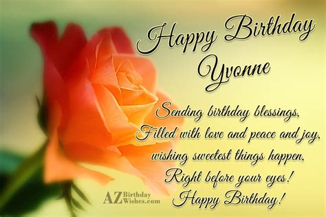 Happy Birthday Yvonne