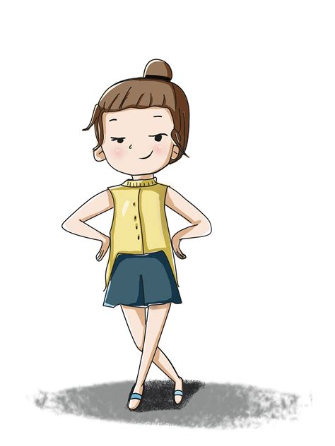 Niña De Pie Dibujos Animados Imagen Gratis En Pixabay Pixabay