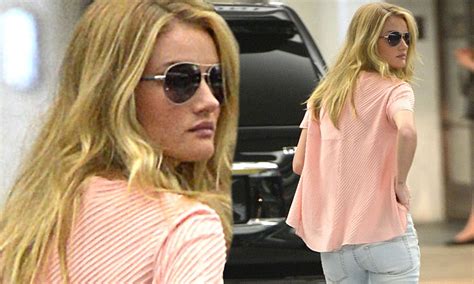 Rosie Huntington Whiteley Reveals Her Diet Secret As She Shows Off Slim Figure In Skintight