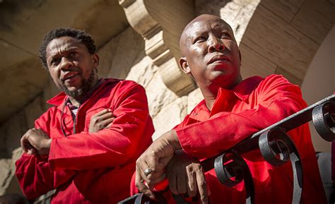 Julius malema has characteristics of robert mugabe, in that he wants to address colonial injustices, taking land julius malema and the eff party are different things to different segments of our society. Julius Malema agrees with Mbuyiseni Ndlozi - "We refuse ...