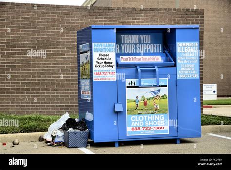 Clothing Donation Bin High Resolution Stock Photography And Images Alamy