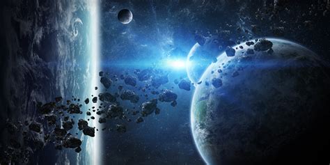 Download 6000x3000 Meteorite Sci Fi Galaxy Stars Planets Wallpapers