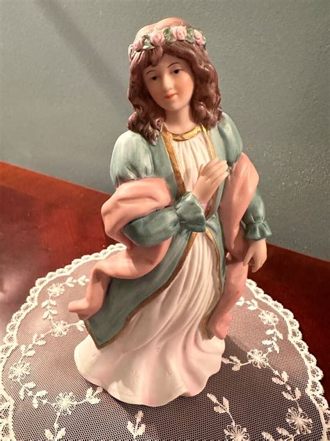 Vintage Home Interior Homco Guardian Angel 1486 Porcelain Figurine Etsy