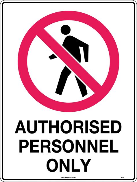 Authorised Personnel Only Prohibition USS